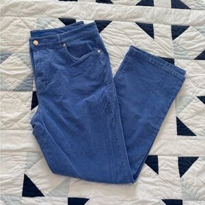 J. McLaughlin French blue Velvet Kick Flare Pant Women’s 14